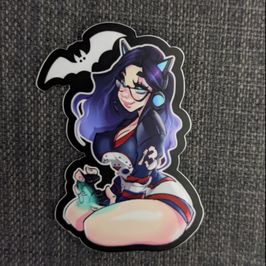 Gamer Raven Sticker