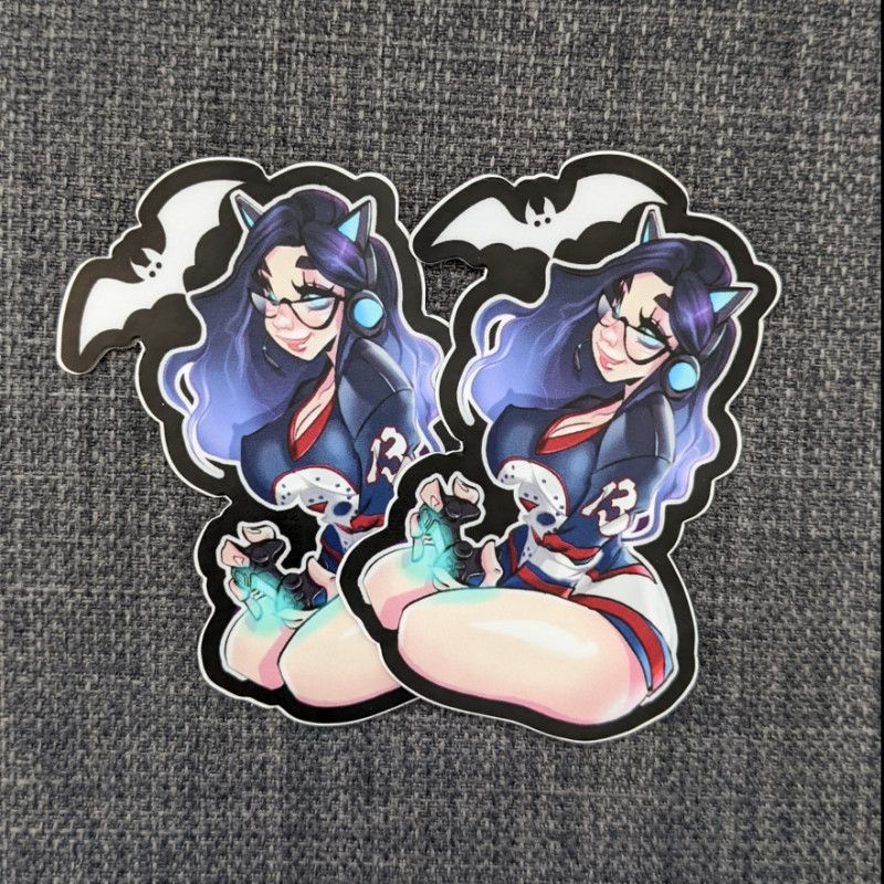 2 Gamer Raven Stickers