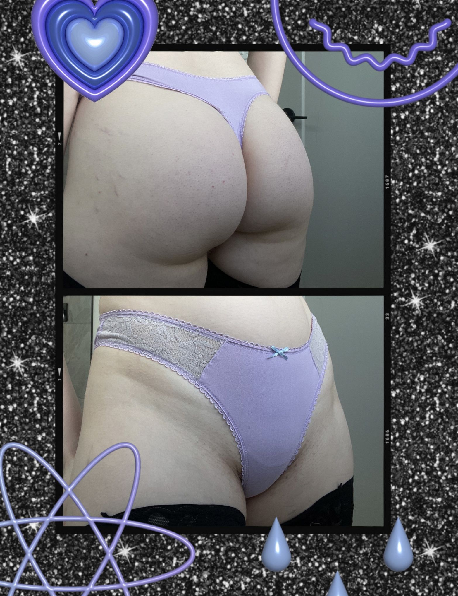 Purple thong