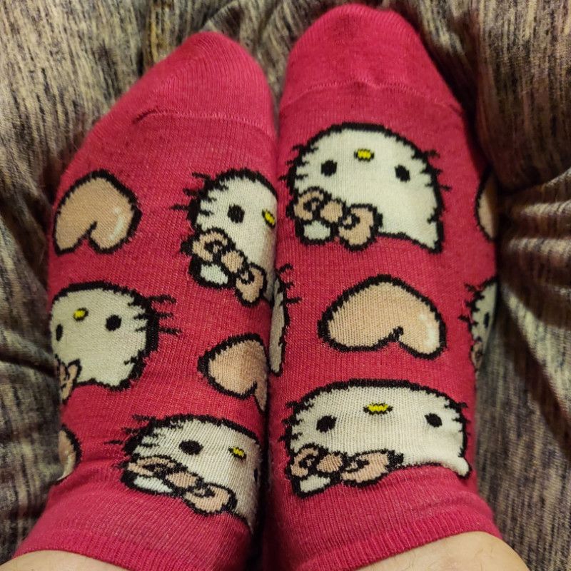 Pre worn 48hrs Hello kitty socks