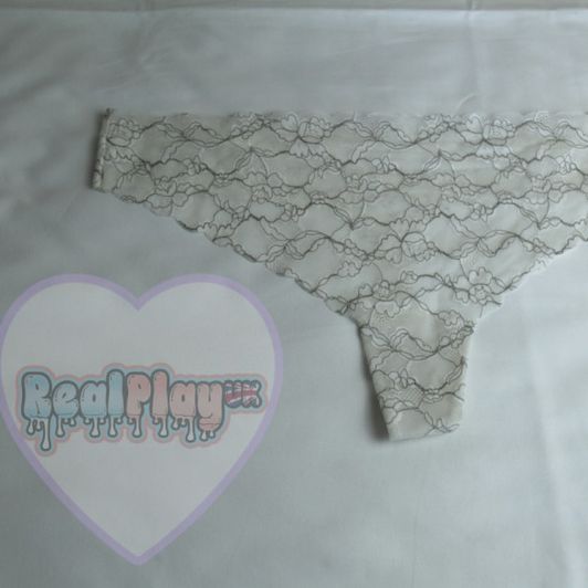 Marks and Spencer White lace thong