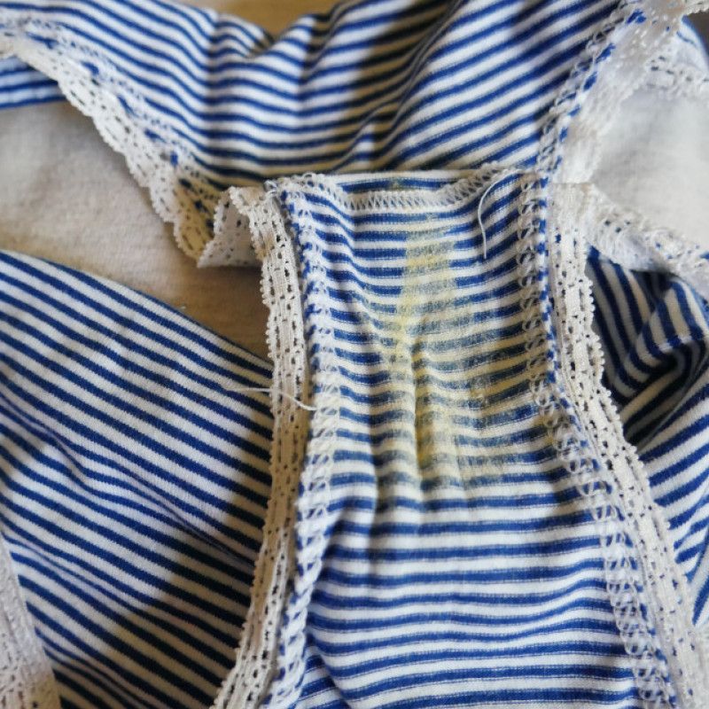 Navy Striped Cotton