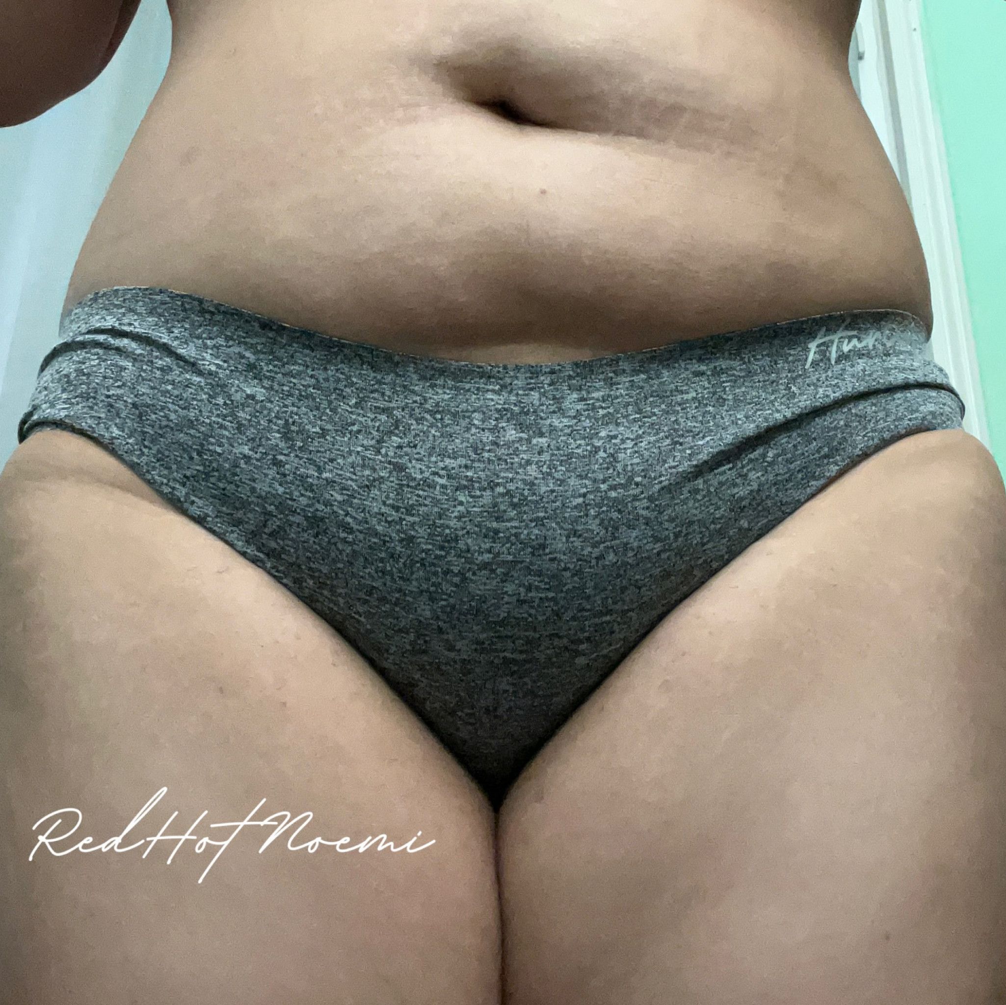 Gray cheeky panties