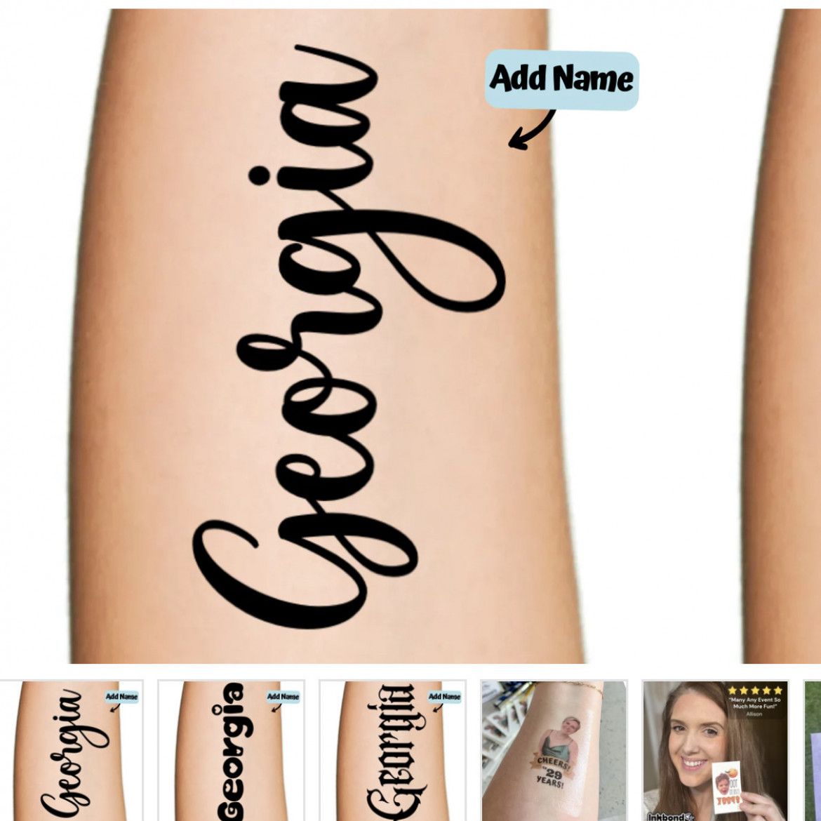 Temporary tattoo for you to wear