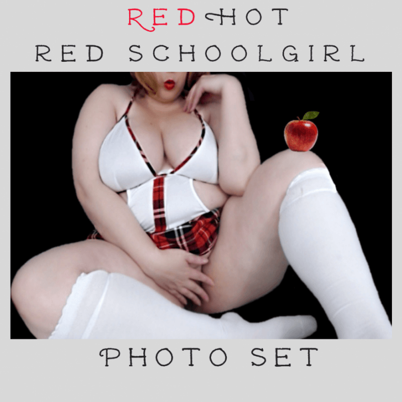 RedHot Red Schoolgirl Photo Set