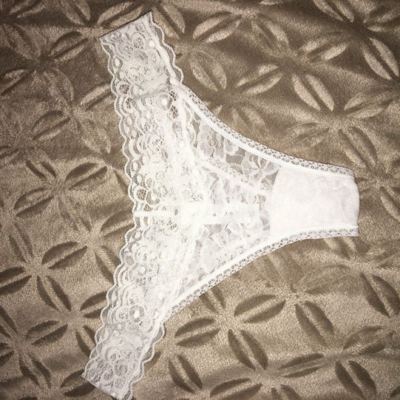 White Used Thong