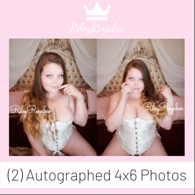 2 Autographed 4x6 Photos