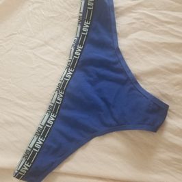 Blue LOVE panties  featured in video