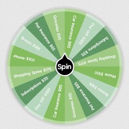 Pay a Bill Spin Wheel