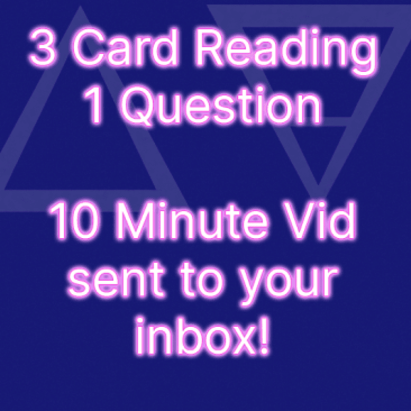 3 Card Tarot Reading Vid