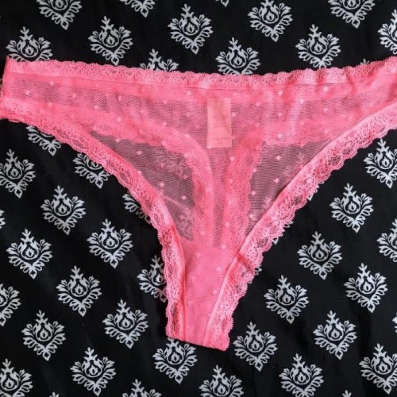 Pink Lace See Through VS Thong