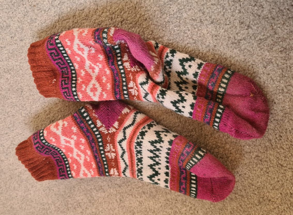 Wool vintage socks