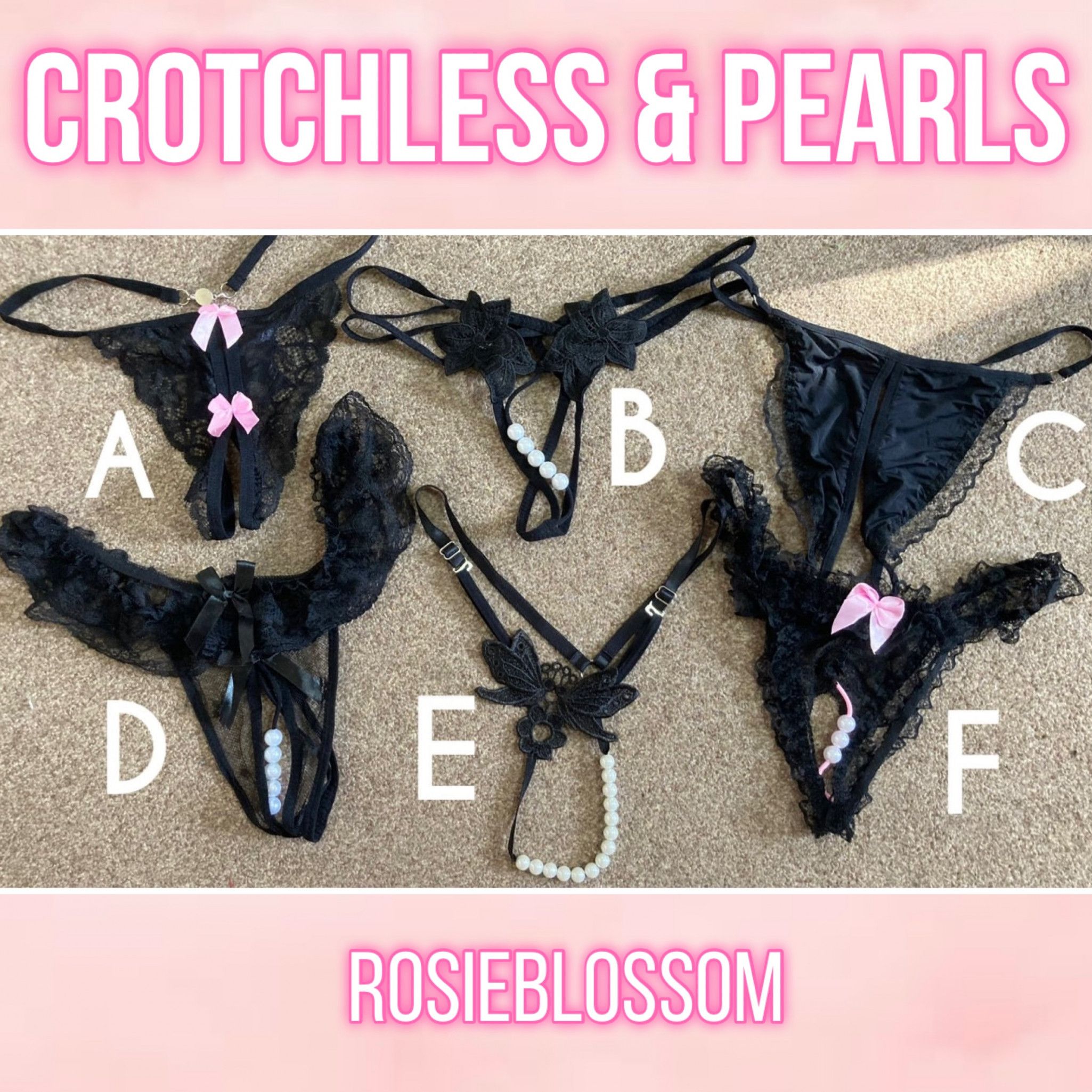 Crotchless and Pearl Panties