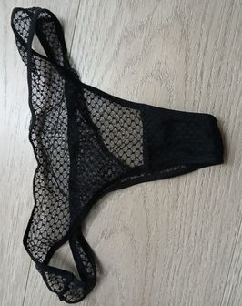 Black Mesh Panties