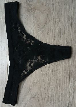 Black Lace Thong