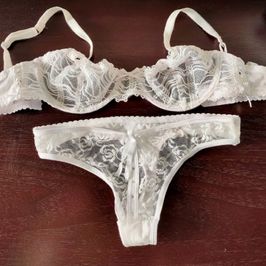 White Lace Bra and Panties Set