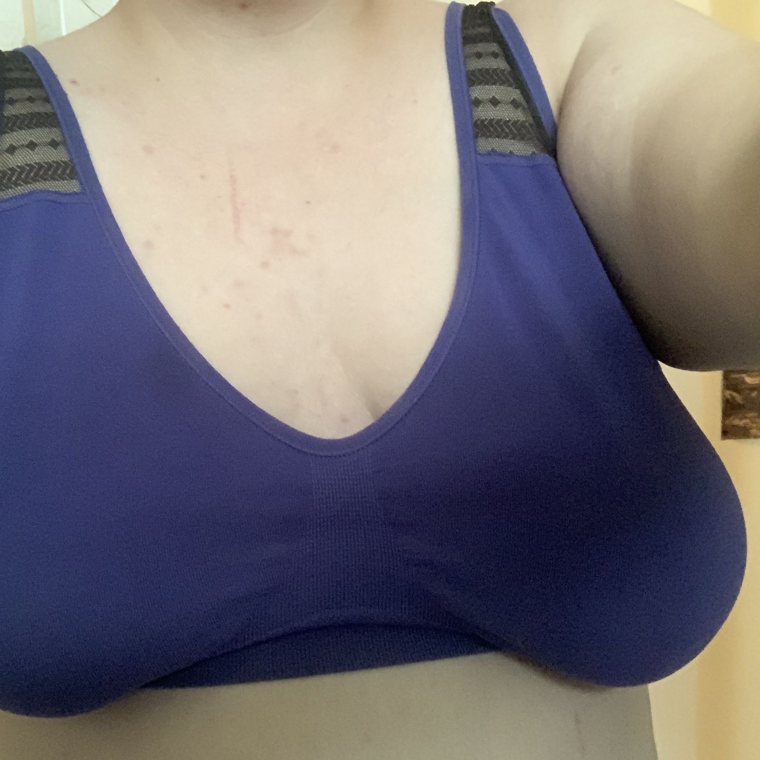 OLD SWEATY bralette ONE MONTH NO WASH