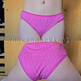 Dark Pink Panther Pattern Panties