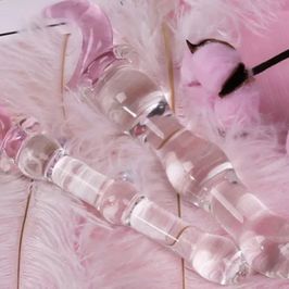 Spoil me with a glass dildo