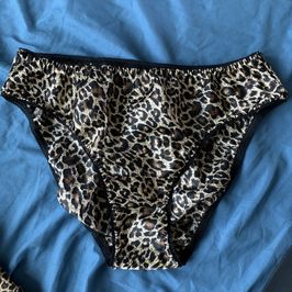 Wild satin full back bikini cut panty with satin liner!