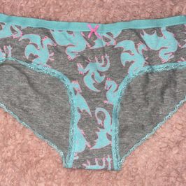 Teen Dragon Panties Lace Trim Bow