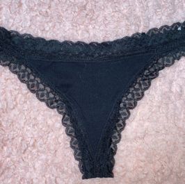 Black Lace Thong