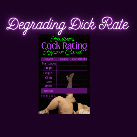 Degrading Dick Rate
