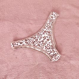 Worn High School Panties: Leopard Print