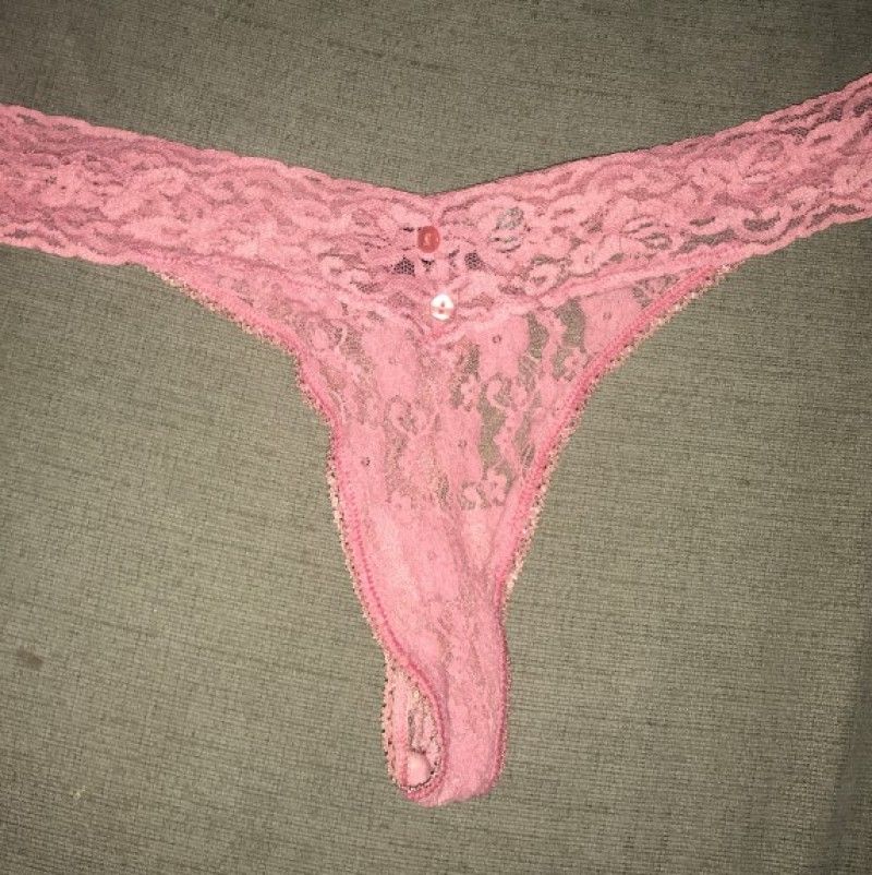 Pink Lace Thong