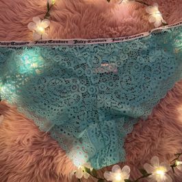 Used Turquoise Lace Panties