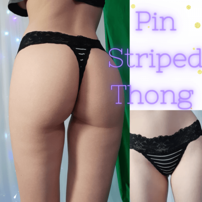 Pin Striped Thong