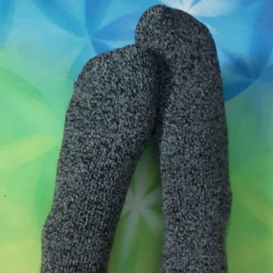 Cozy Charcoal Grey Socks