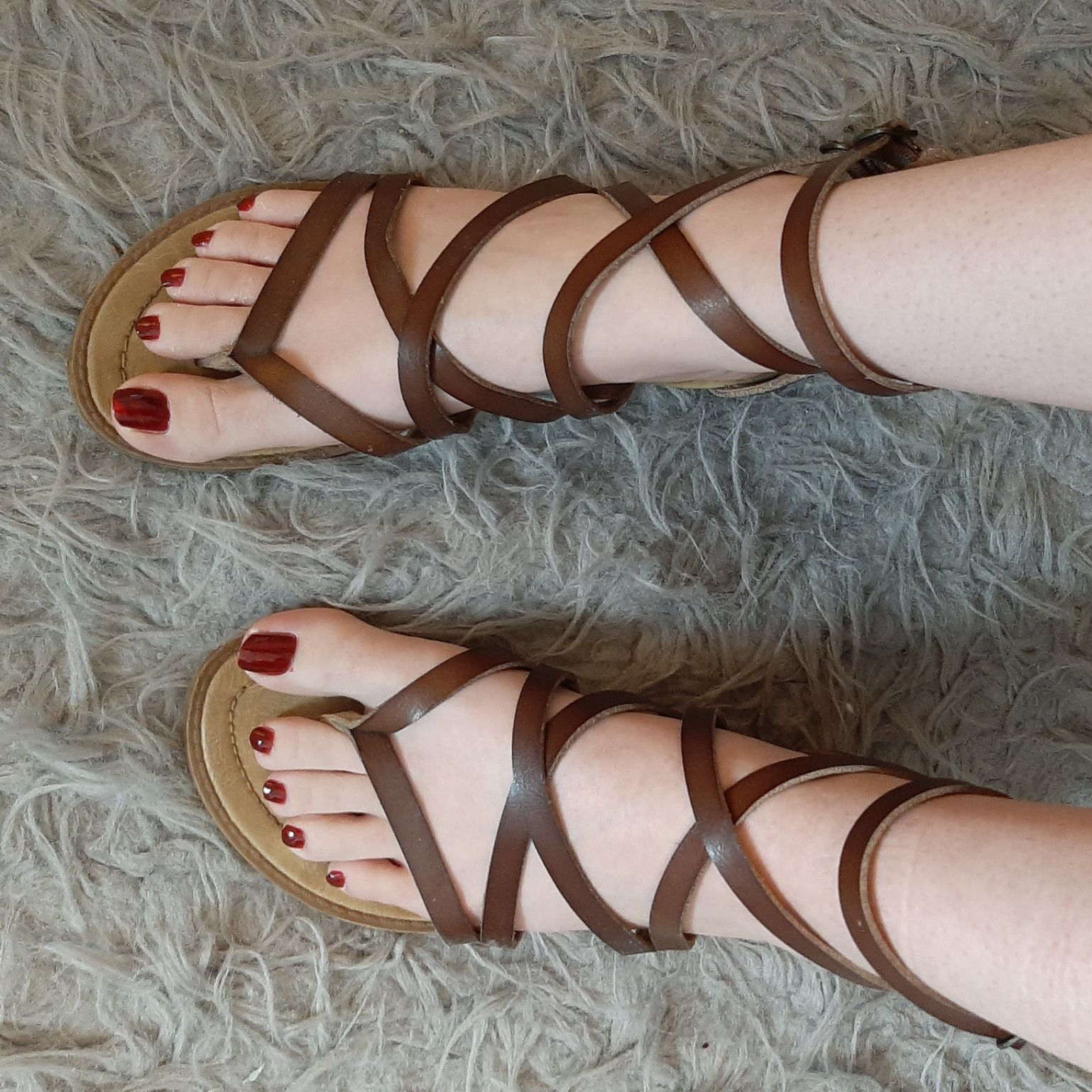 Worn Gladiator Sandals