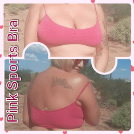 Pink Sports Bra