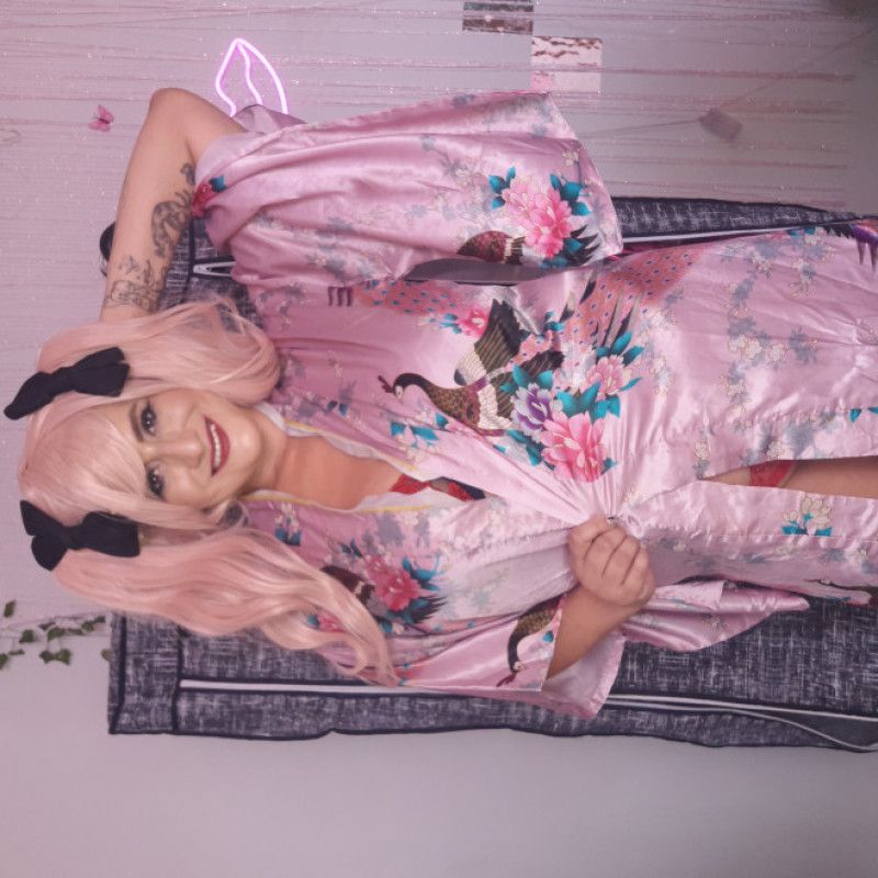 PINK kimono Robe