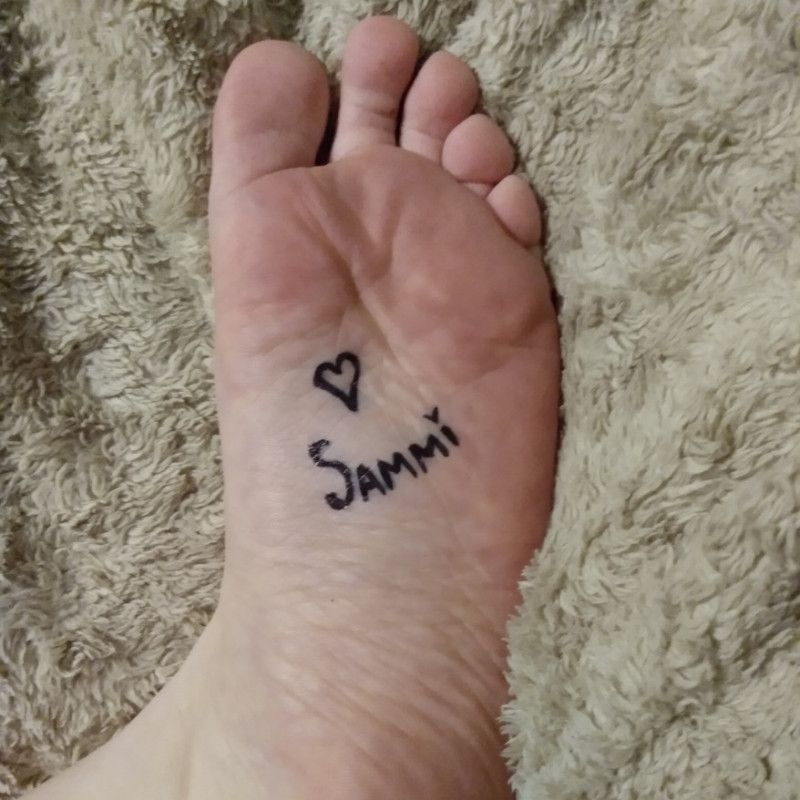 Your Name on my Foot