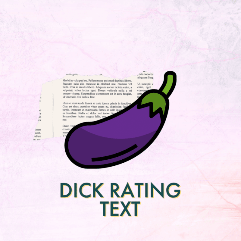 dick rating text