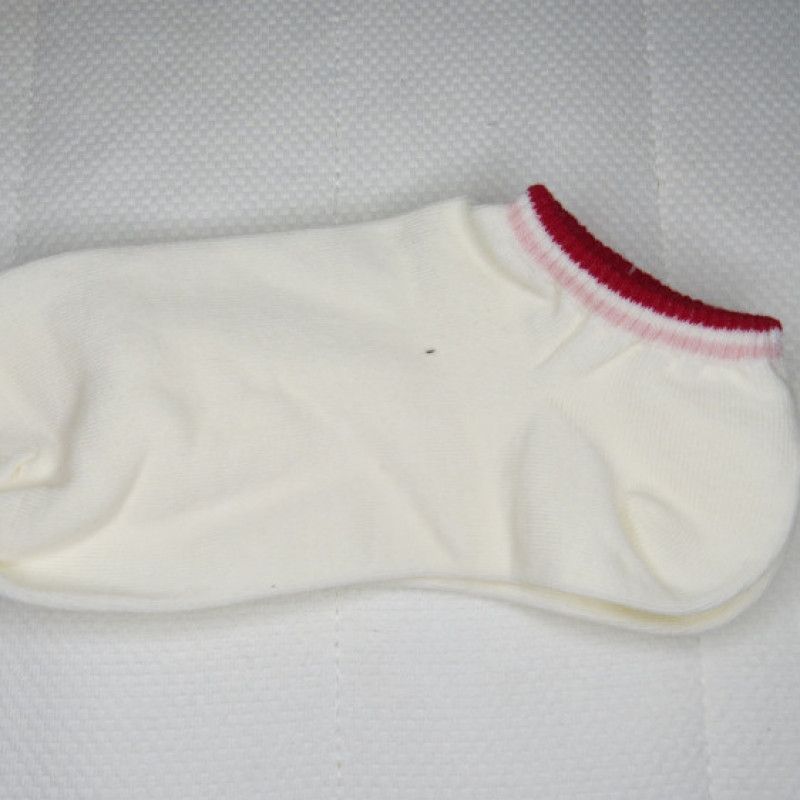 White Socks with Red Edges