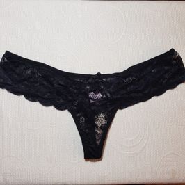 Black Lace Thong