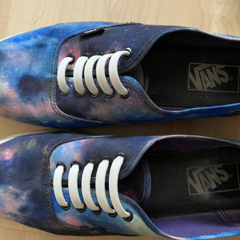 Worn Vans Galaxy shoes