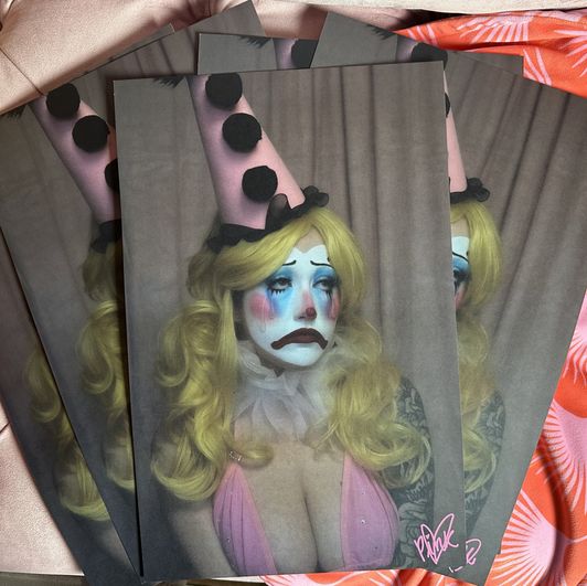 Pinky The Clown Signed Poster