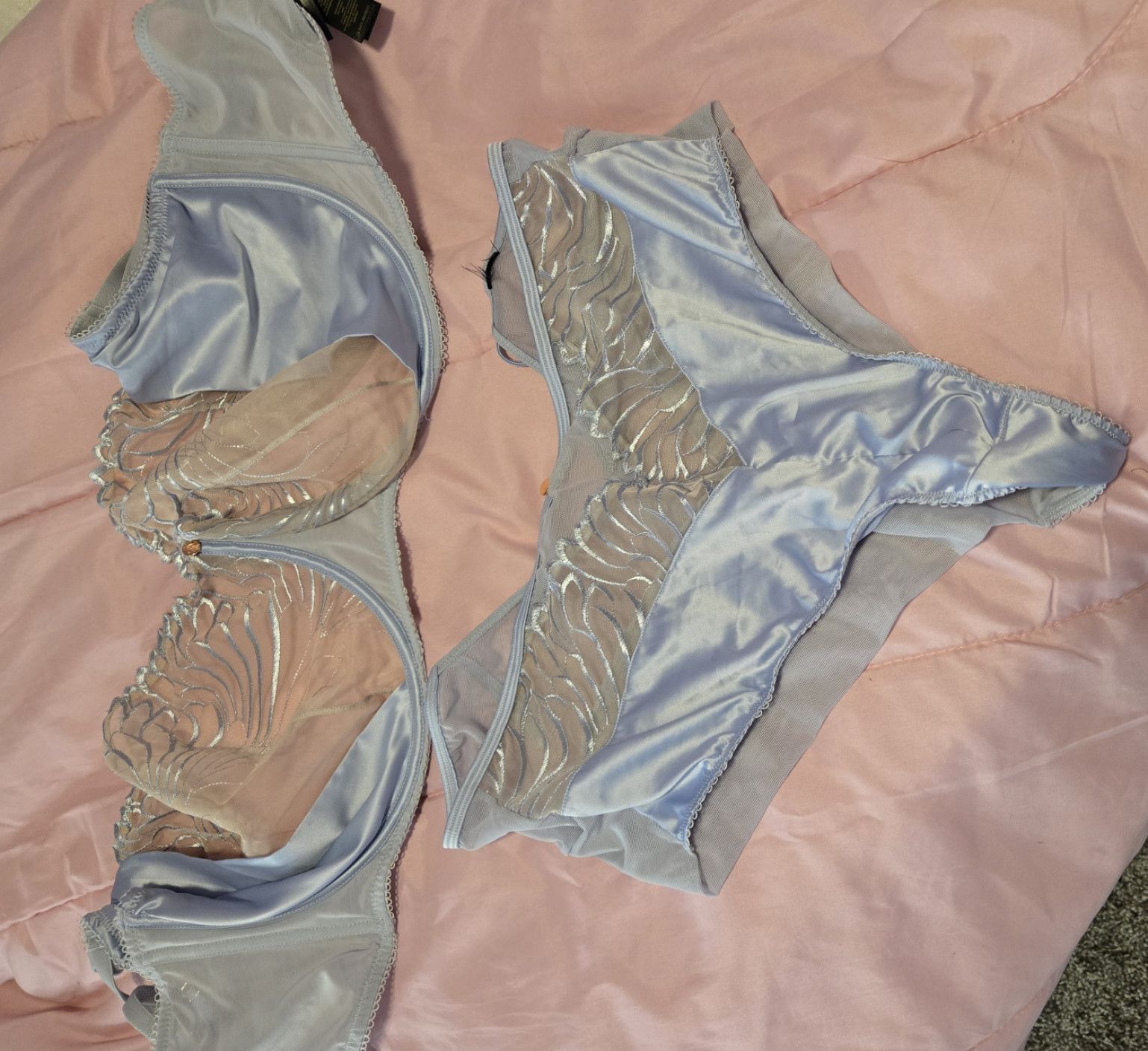 Ripped 40HH Scantilly Bra and Panty Set