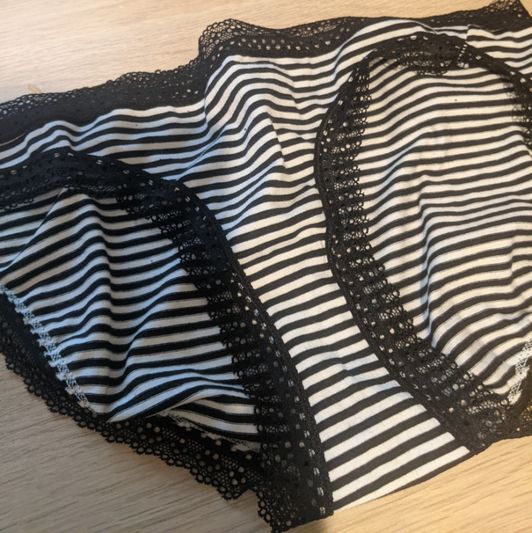 Striped Used Panties