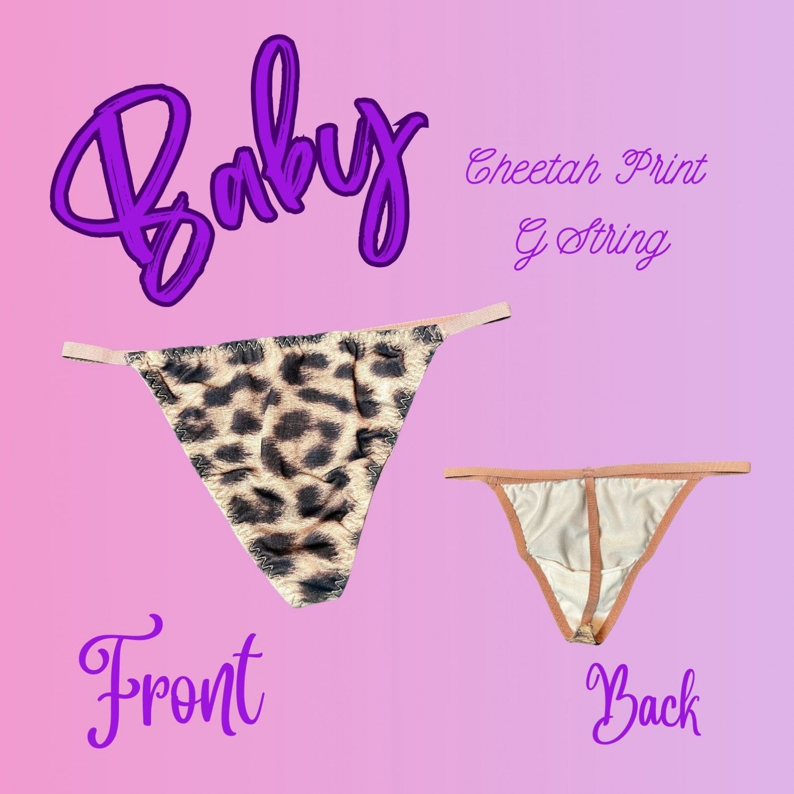 Bebes Cheetah Print G String