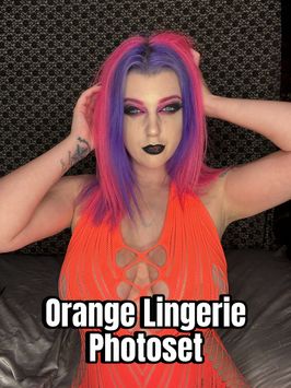 Orange Lingerie Photoset