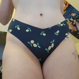 Lemon Patterned Thong