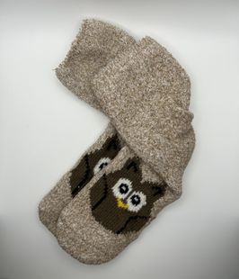 Fuzzy Owl Socks