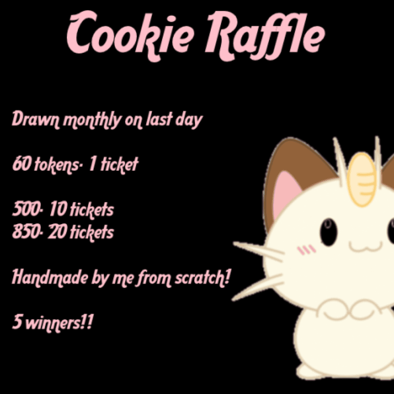 Cookie Raffle Ticket