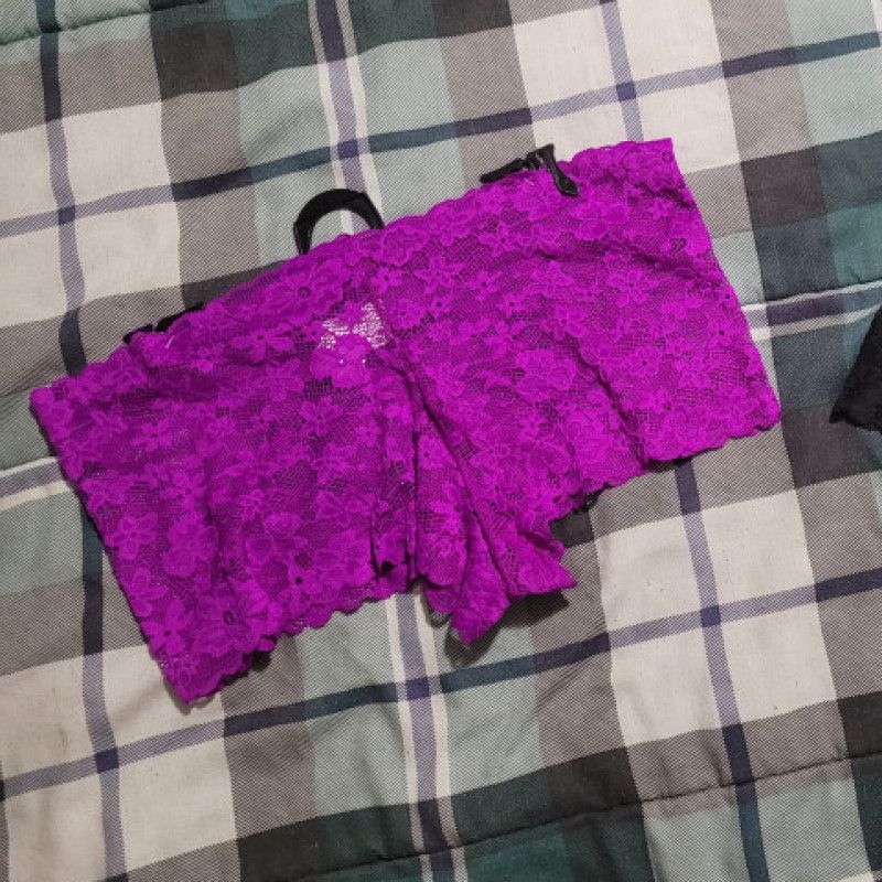 Purple lace panties