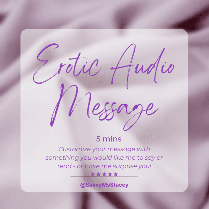 Erotic Audio Message 5mins